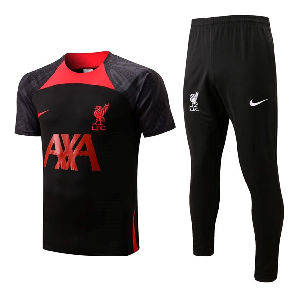 Trikot Liverpool Komplett-Set 2022-2023 Schwarz